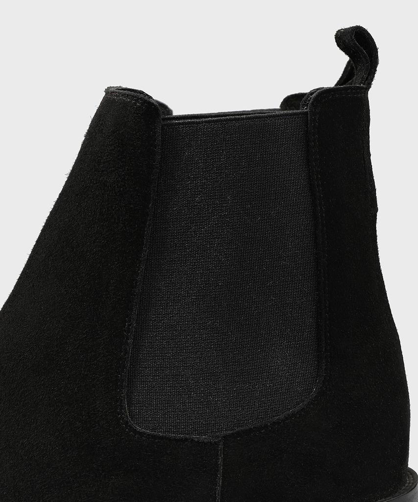 Firenze Atelier Slimline Black Sole Suede Chelsea Boots 3332-Qs [Black]