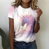 Мягкая и мечтательная розовая женская футболка с рисунком единорога, повседневная, модная, удобная, белая, с коротким рукавом