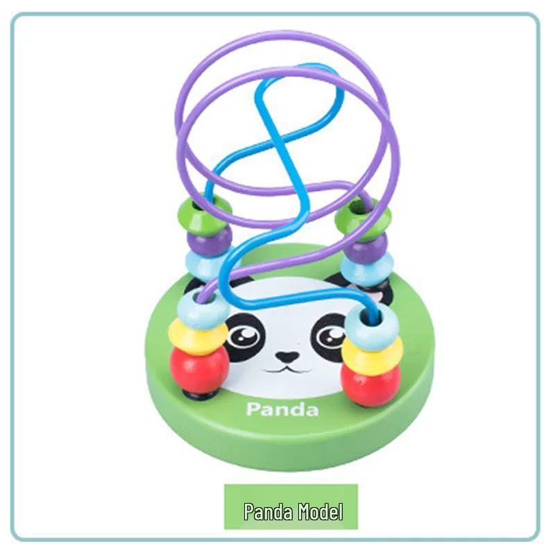 Animal Wooden Bead Maze Puzzle Toy for Early Childhood Education