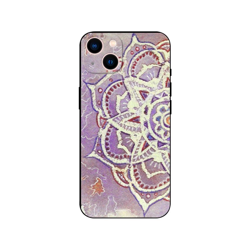 Чехол для телефона с цветочным принтом для iPhone 14 5s 2020se 6 6s 7 8 plus x 10 XR XS 11 12 13 mini pro MAX, черная задняя крышка из ТПУ