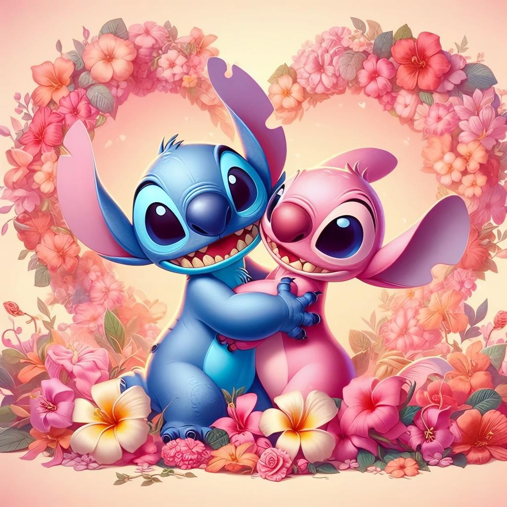 Алмазная вышивка Стич Ангел Вышивка Мультяшная Мозаичная Картина Стразы 5D Сделай Сам Новинка Декор для Дома