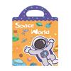 Repetitive children's toys featuring "First Book" animal, dinosaur and ocean scene jelly sticker books