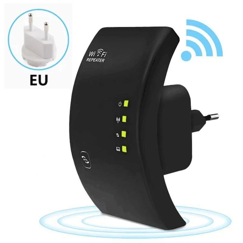 WiFi-повторитель 300 Мбит/с 2,4 ГГц Поддерживает 10+ устройств Усилитель сигнала Простое подключение Расширитель для дома и офиса