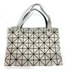 ISSEY MIYAKE BAOBAO Width Tote Bag Shoulder Bag PVC/Leather Beige/Black