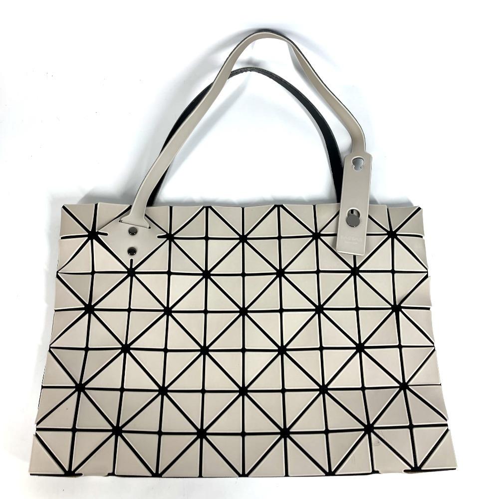ISSEY MIYAKE BAOBAO Width Tote Bag Shoulder Bag PVC/Leather Beige/Black
