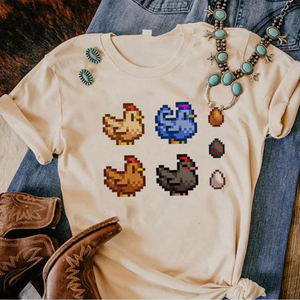 Stardew Valley топ женский манга Y2K футболка девушка аниме харадзюку одежда