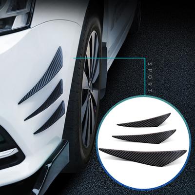 6 шт. универсальный резиновый автомобильный передний бампер защита для губ задний диффузор авто спойлер из углеродного волокна сплиттер защита крыла