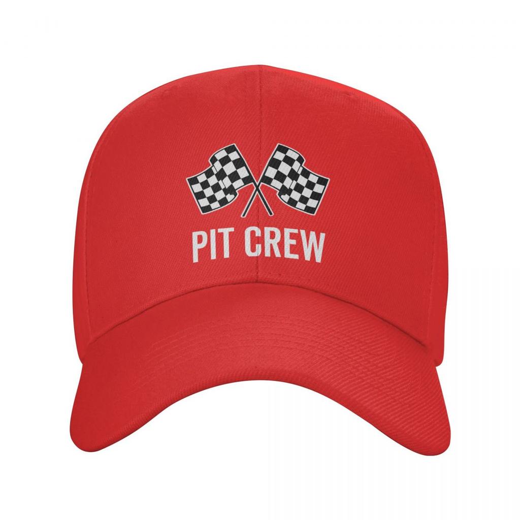 Custom Race Car Pit Crew Checkered Flag Baseball Cap Outdoor Unisex Women's Adjustable Racing Sport Dad Hat Spring Snapback Caps
