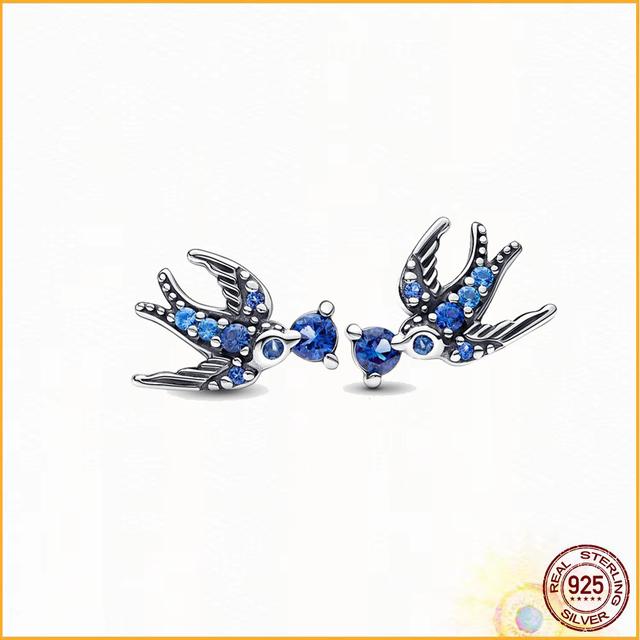 Сверкающие серьги-гвоздики с бесконечным сердцем, модные серьги из стерлингового серебра 925 пробы, женский модный бутик, подарок на годовщину, подарок на день рождения