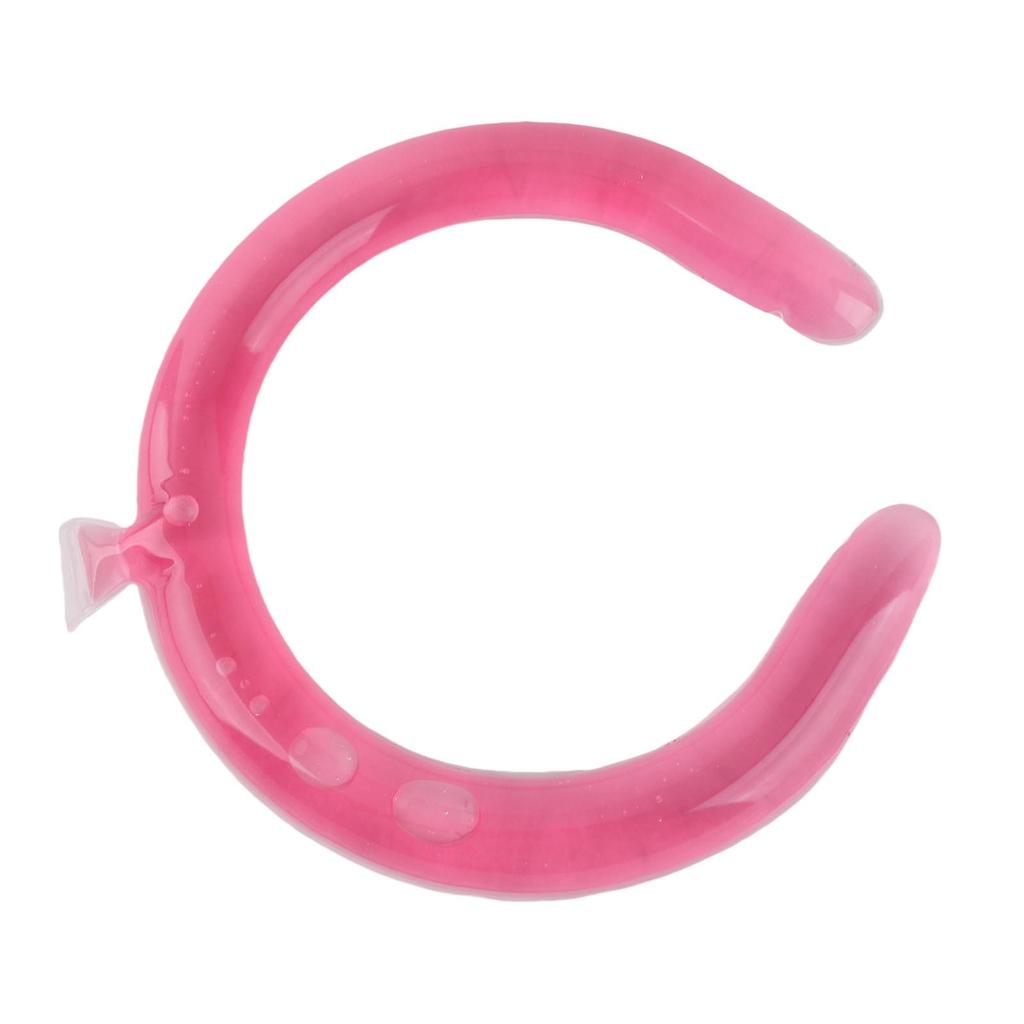Neck Cooling Tube Summer Reusable Wearable Ice Rings for Hot Weather Outdoors Sports Pink