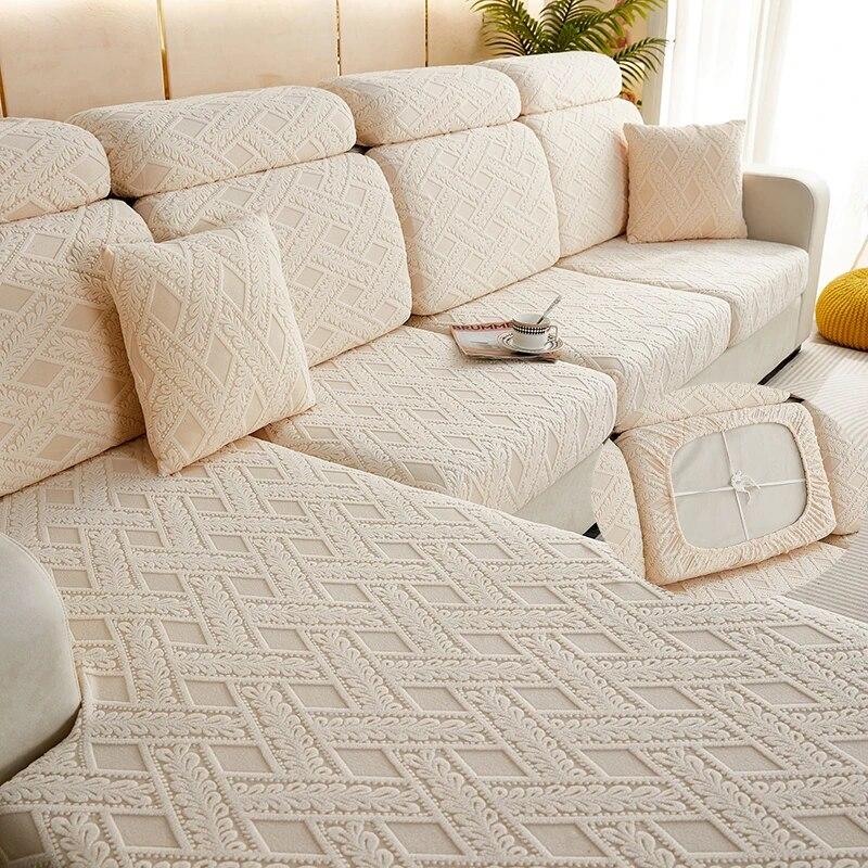 1 шт. Жаккардовые Толстые Плюшевые Чехлы на Сиденья Дивана для Гостиной, Наволочка на Подушку Дивана, Чехлы на Диван, Угловой Защитный Чехол на Диван