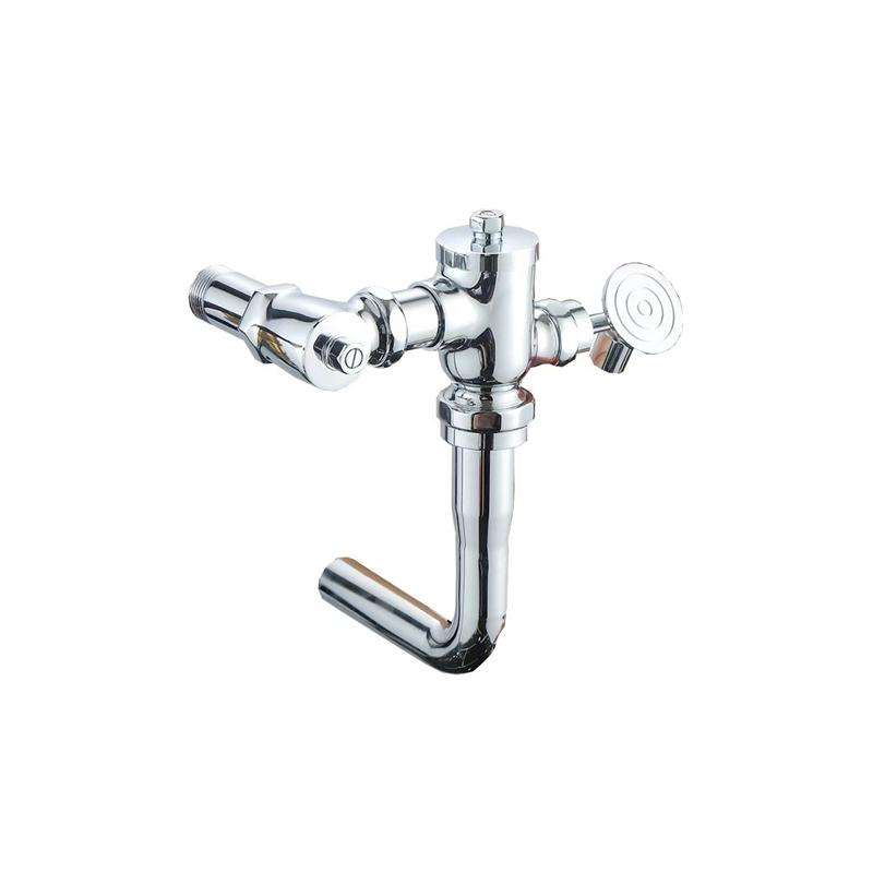 High Quality Eco-Friendly Water Saving Automatic Toilet Flush Valve Brass Pedal Type Wall-Mounted Hotel Use Professionally