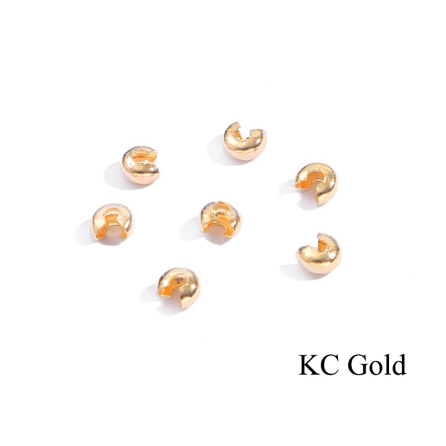 Изысканная пробка для ювелирных аксессуаров своими руками, круглые бусины-разделители, диаметр 3, 4, 5 мм, 100 шт./лот, крышки для концевых бусин с фурнитурой, популярные ручные аксессуары