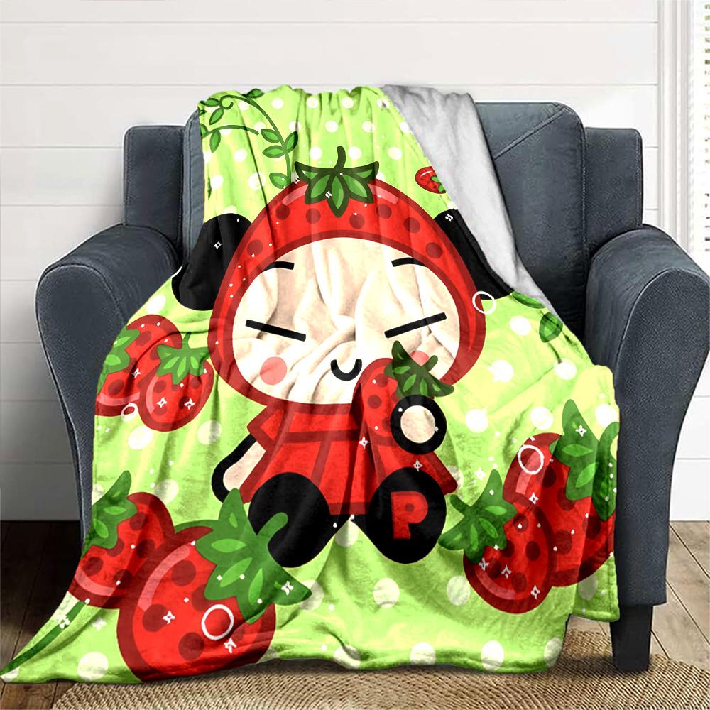 Pucca Blanket Ultra-Soft Suitable for Office Couch Chair Four Seasons Multipurpose Modern Style Ideal Gift For Birthday Valentine'S Day