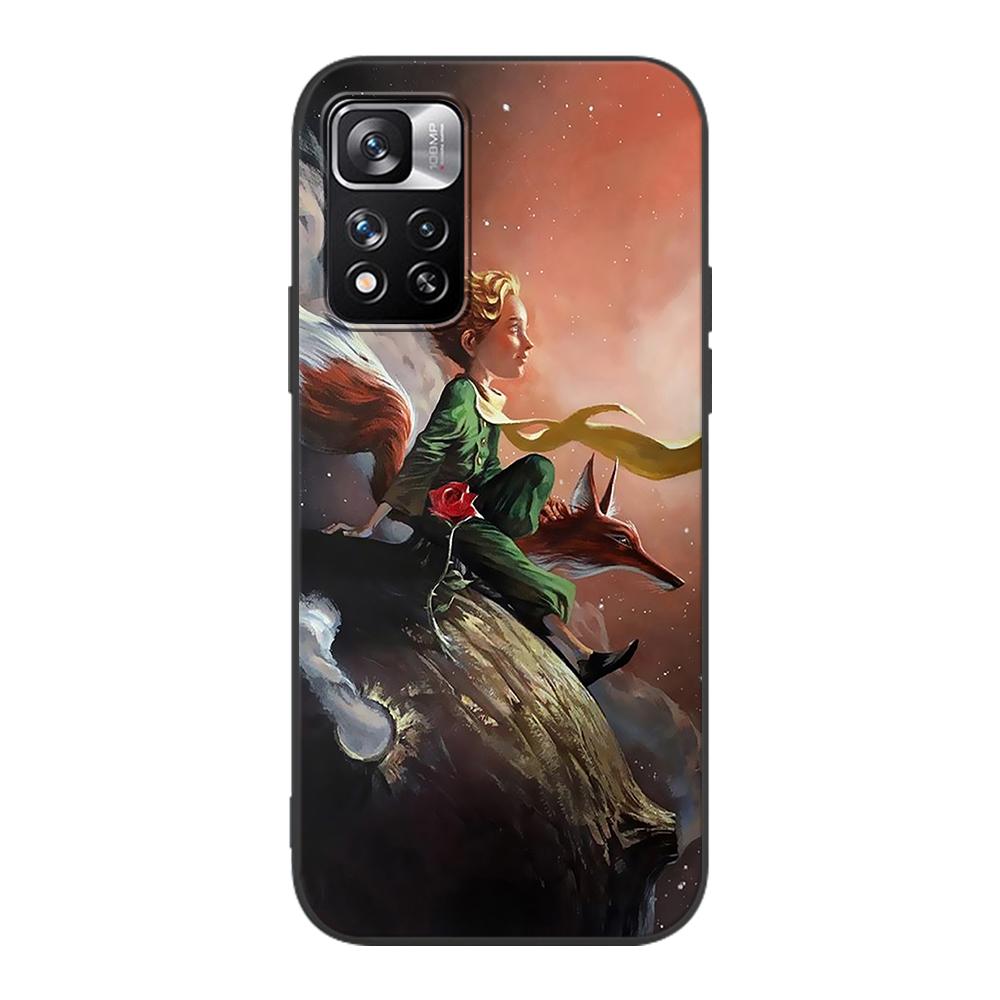 Чехол Little Prince Watercolor Art для Xiaomi Redmi Note 9S 9 8 10 11 Pro 9C 9A 7 8T 7A 8A 6A 6 10S черный мягкий чехол для мобильного телефона