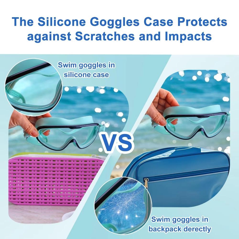 Waterproof Swim Goggle Case Zipper Swimming Goggles Storage Box Glasses Box Swimming Equipment