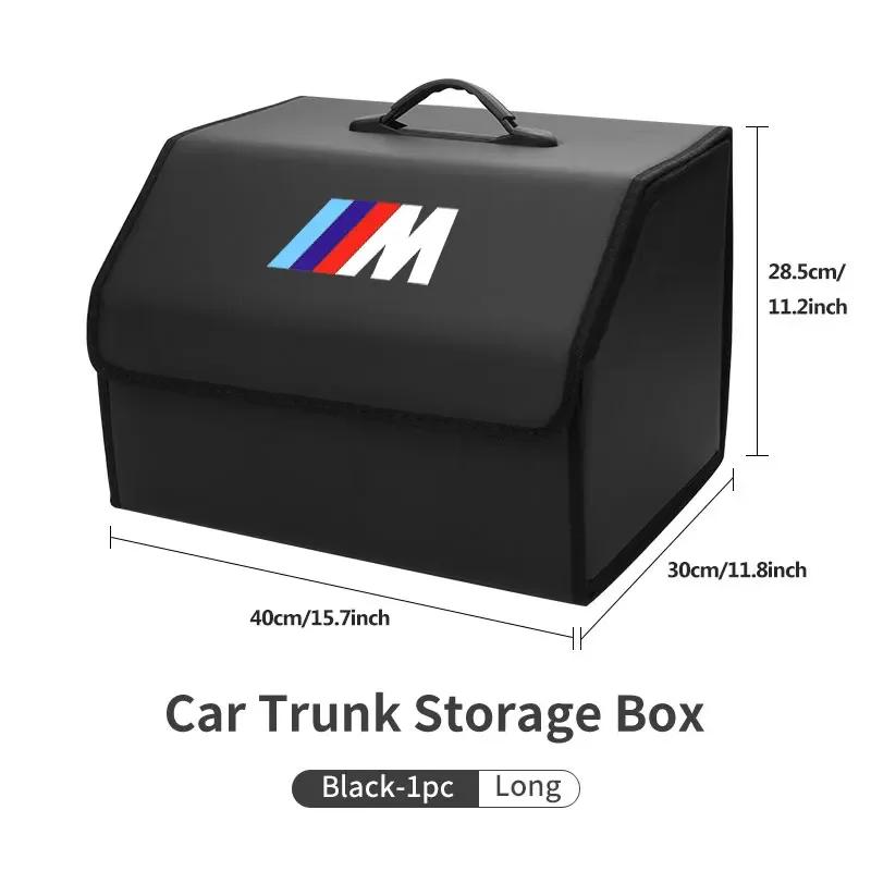 XJBN1 Car Sticker New For BMW Car Trunk Organizer Box Tailbox Stowing Tidying Storage Bag Accessories For BMW E70 E91 E30 G30 E53 M3 M