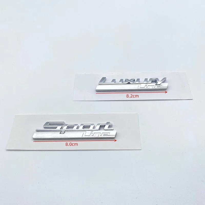 New Luxury Line Sport Line Fender Emblem for BMW 730 740 750 750Li Side Logo Car Styling Refitting Upgrade Sticker Chrome& Matte ia2