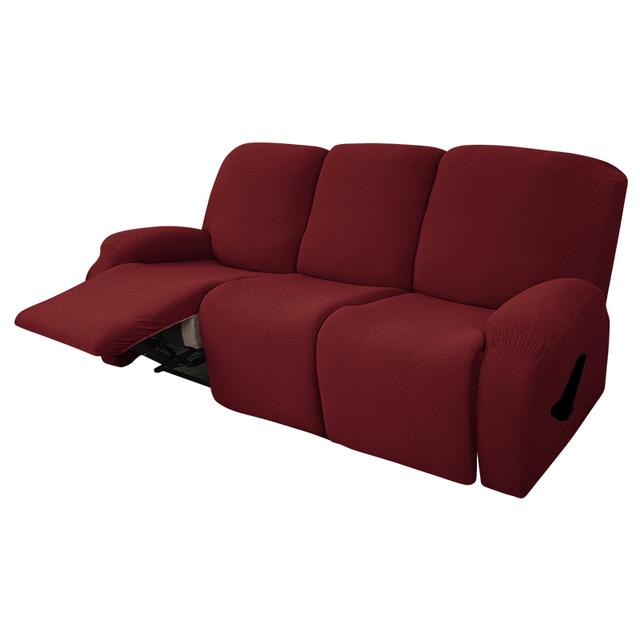 3 Seat New Jacquard Fabric Recliner Chair Cover High Quality Relax Armchair Slipcover Recliner Sofa Cover For Living Room