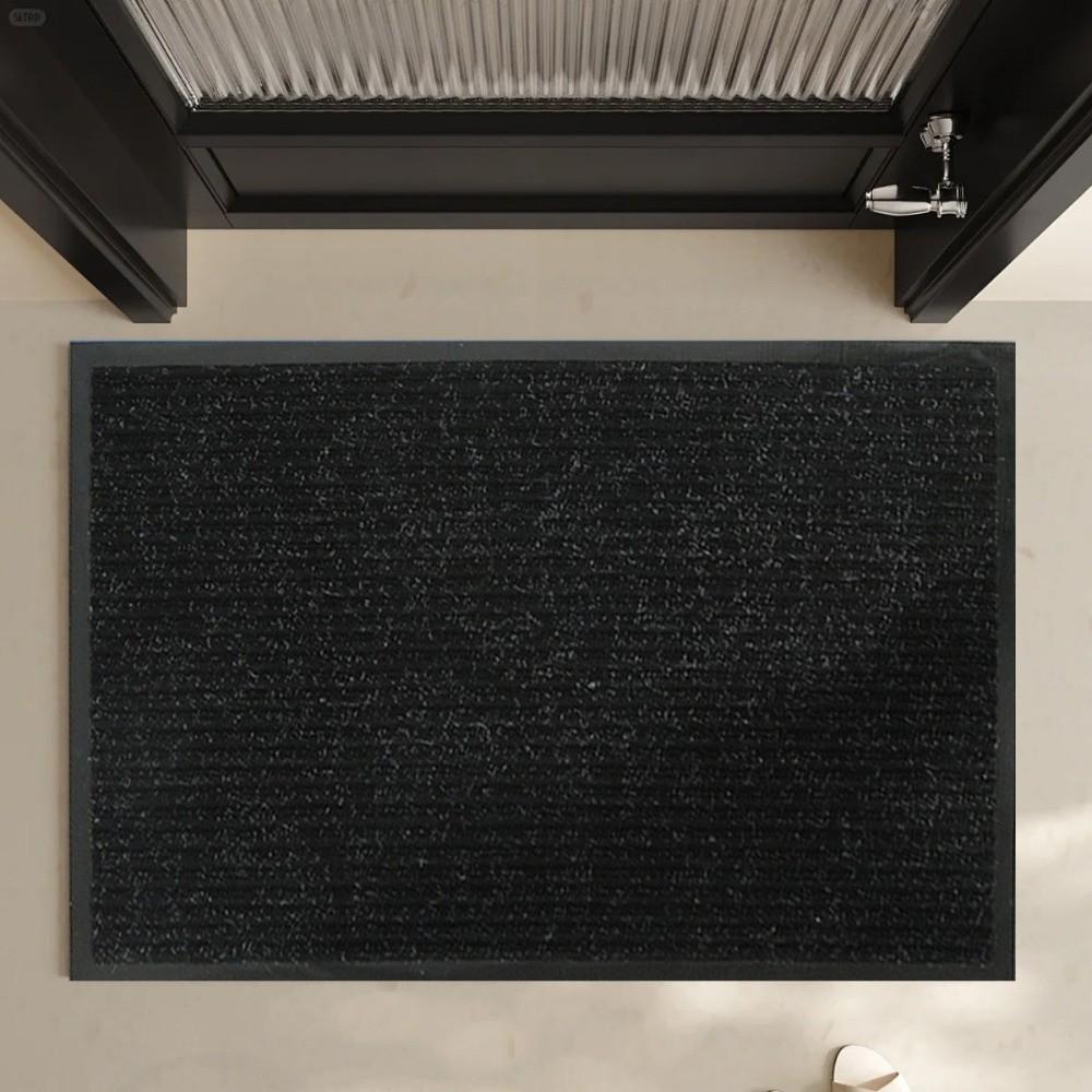 New 40x60cm Door Mat Super Absorbent Rubber Washable Door Mat Dirt Trapper Entrance Rug Front Door