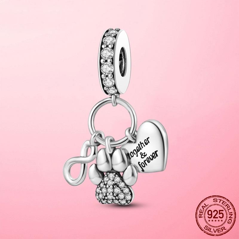 Charm Bead Charms copper Daisy Flower Family Love Infinity Infinite Love Heart Charm Bead Charms Bead Charms Accessories Bracelets Do It Yourself Jewe