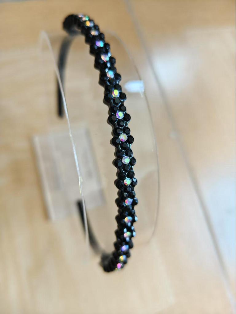 Нескользящая повязка на голову со стразами и зубцами - элегантный аксессуар для волос для взрослых