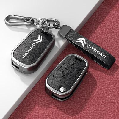 Чехол для ключа автомобиля Citroen для C3XR, C4L, C5, C4 Sega, Elysee, C6 – Защитная сумка для ключа с пряжкой