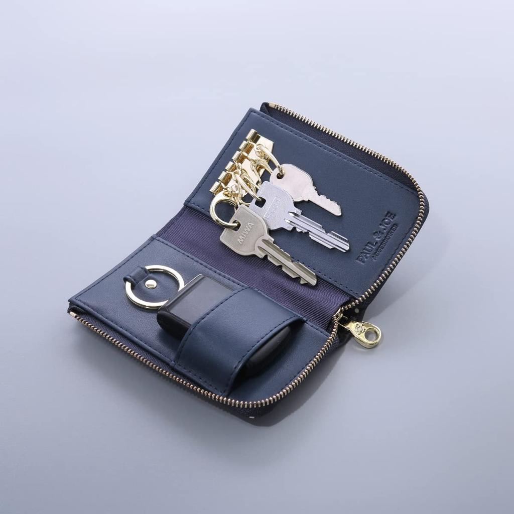 Paul & Joe Accessories Smart Key Case for Women (PJA-W575) - Exclusive, Navy Blue, Compatible with Smart Keys