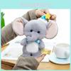 Cute Hat Sleeping Bow Cartoon Elephant Plush Toy Pendant For Decoration Bag