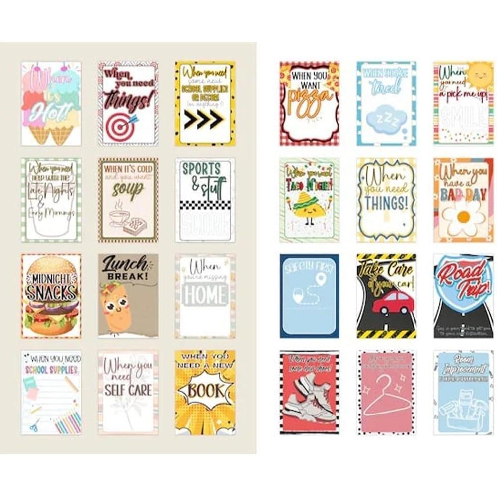 Christmas College Survival Gift Card Book Keepsake Souvenir Christmas Card Book Spiral Bound Holiday Card Book