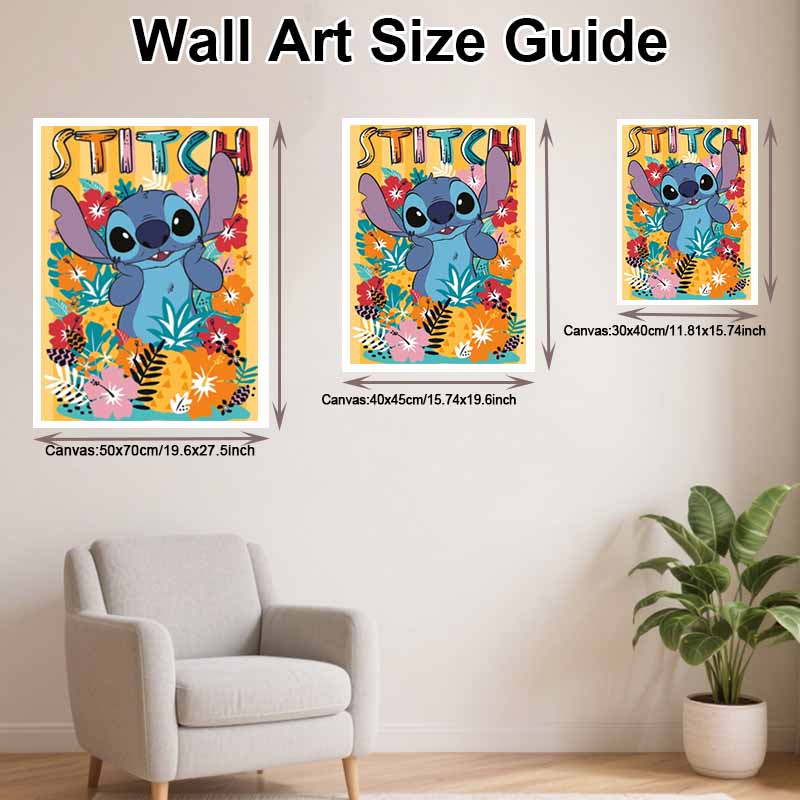 Disney 5d diamond painting full of diamonds diy diamond embroidery decorative painting Stitch ornaments living room