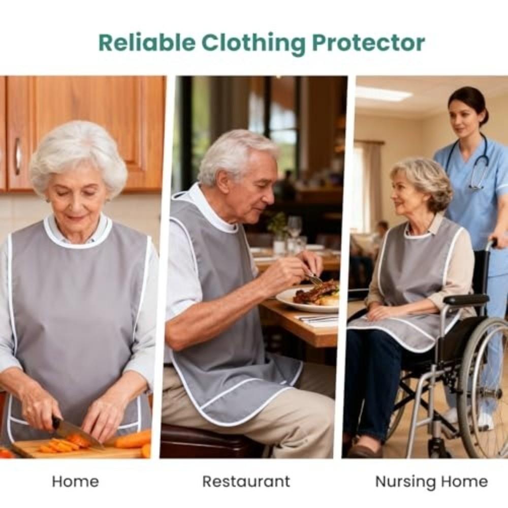 Oil Proof Adult Bibs Waterproof Saliva Towel Saliva Wipes Mealtime Bib Senior Citizens