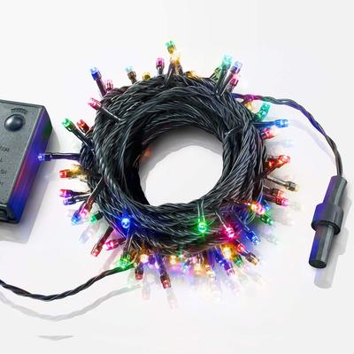 AD&C TORONIC 100-LED, Прямой тип, 10 м, с функцией памяти, контроллером и 10 соединяемыми гирляндами. цвет: Смешанный.