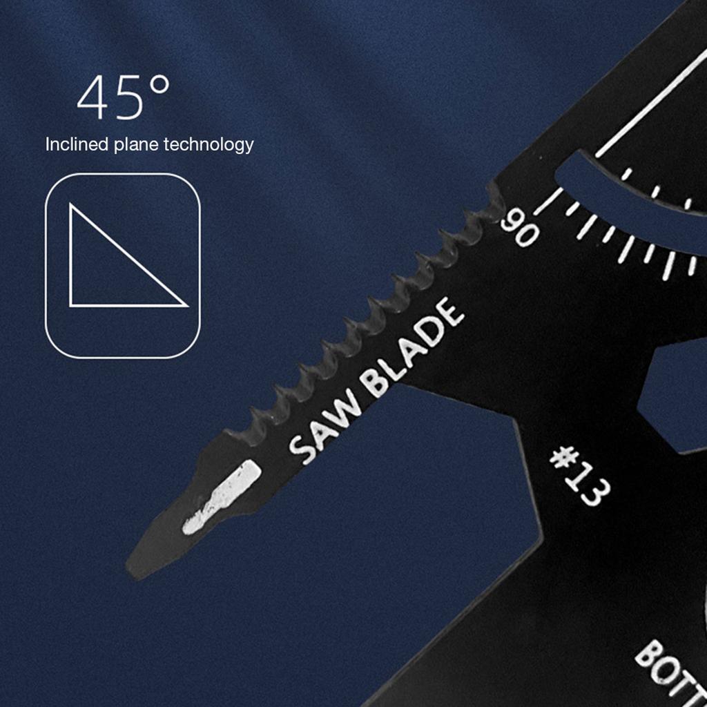 Портативный 15 в 1 инструмент для выживания, кошелек размером с кредитную карту, многофункциональный инструмент из нержавеющей стали для выживания
