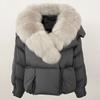 OFTBUY 2024 Winter Jacket Women Natural Real Raccoon Fox Fur Collar White Duck Down Coat Thick Warm Streetwear Casual Outerwear