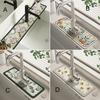 Drain Mat Easy To Clean Super Absorbent Kitchen Sink Faucet Mats Non-slip Kitchen Drain Pad for Home
