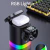 3 in 1 Foldable Magnetic Wireless Charger, Desktop Charging Stand for iPhone 17 16 15 14 13 12, Fast Charging Dock for Apple Watch AirPods