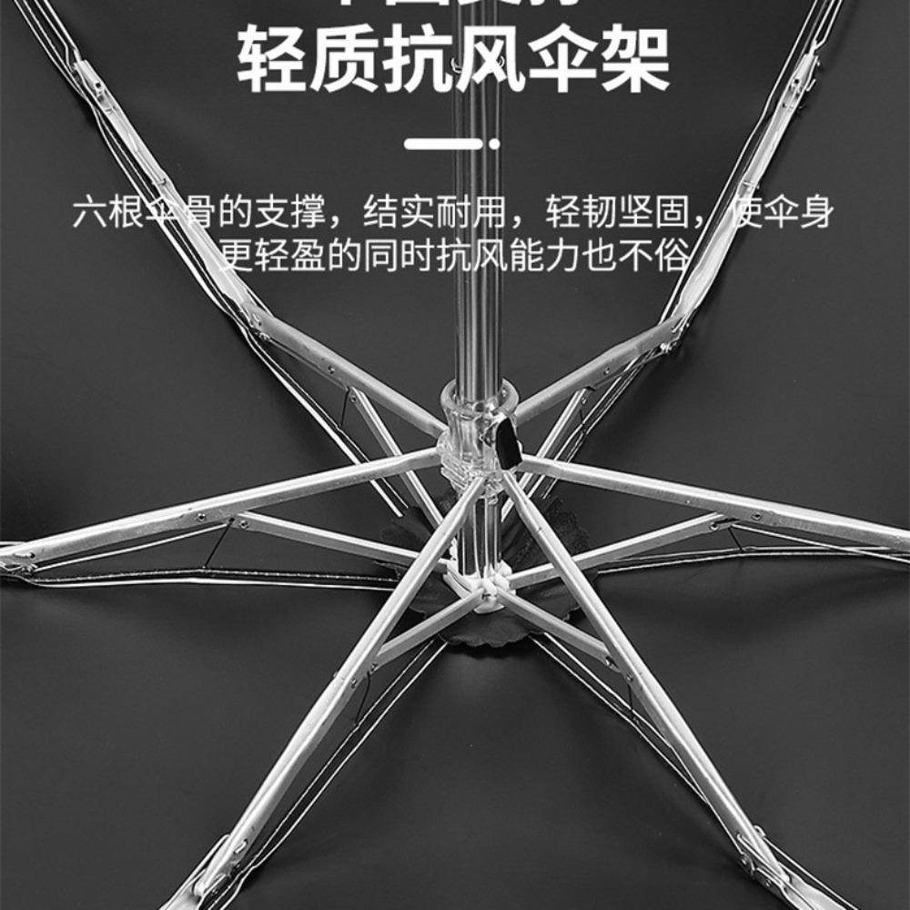 1Pc Five-folding Mini Sun Umbrella Pocket Rain Umbrella Vinyl Folding UV Ultraviolet Protection Sun Shade Pocket Parasol Capsule