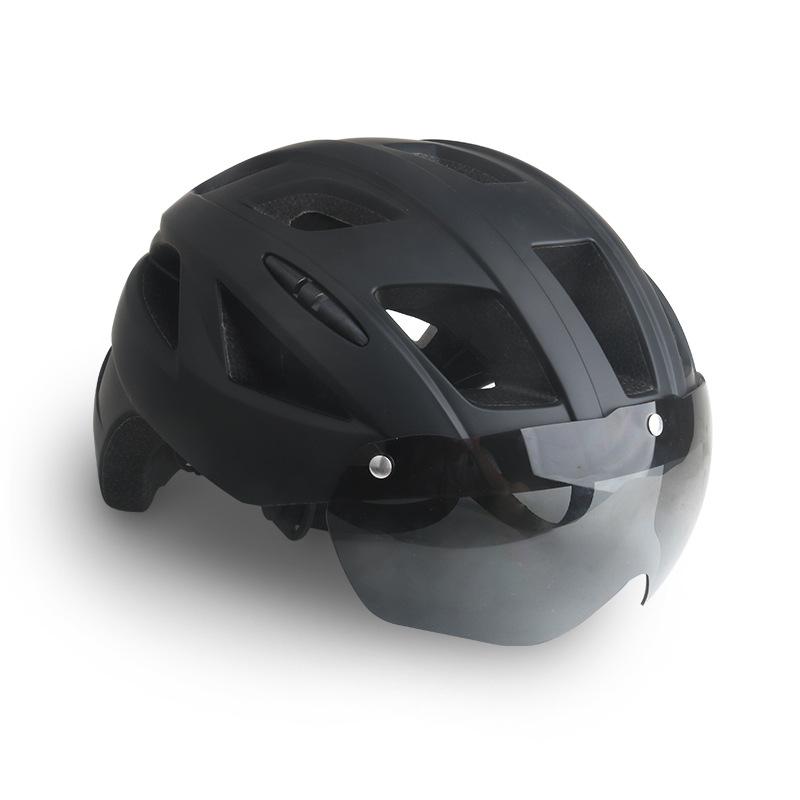 Road Bicycle Helmet Magnetic Goggles Cycling Helmet Bicycle Helmet Men and Women Road Bicycle Mountain Bike Helmet