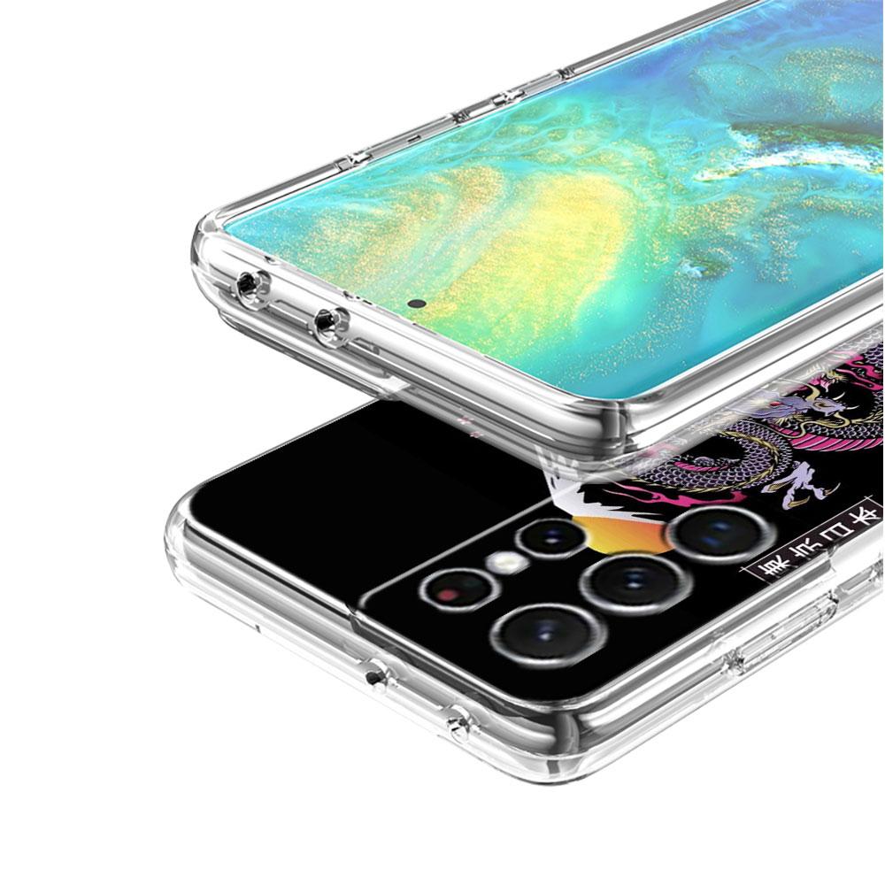Прозрачный чехол Dragon Animal для Samsung Galaxy S22 S20 FE S21 S10 S9 Plus Note 20 Ultra 10 Lite, мягкий чехол для телефона TPU