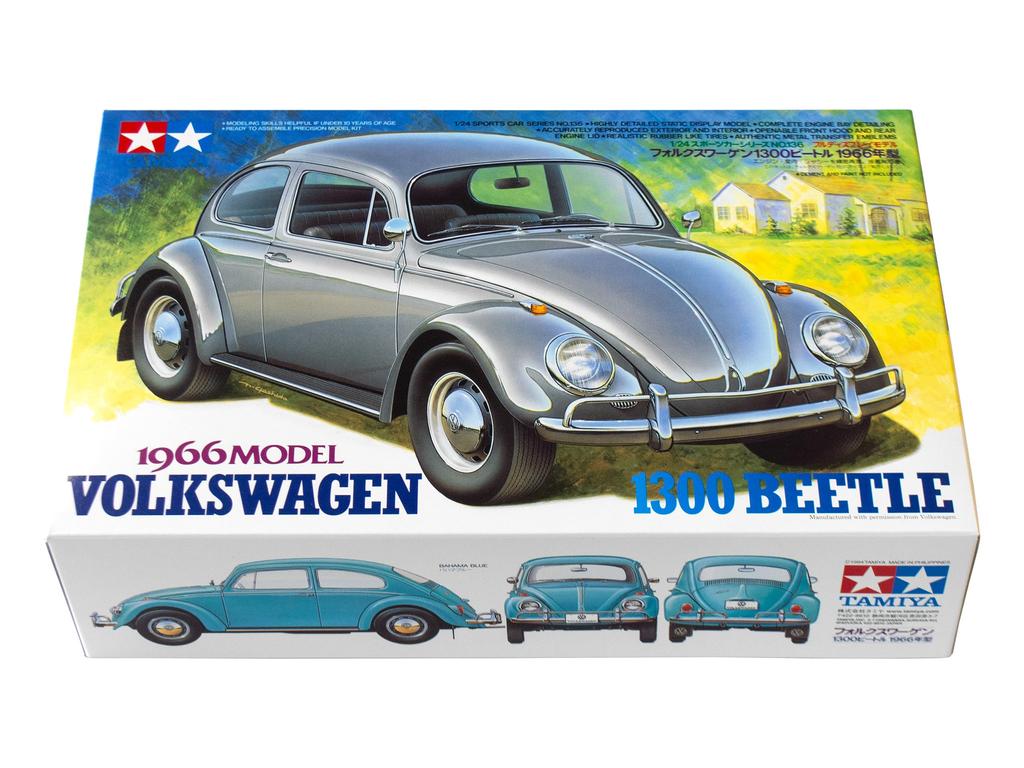 Tamiya Спортивная машина Volkswagen 1300 Beetle 1966 Пластиковая модель 24136 1/24 № 136