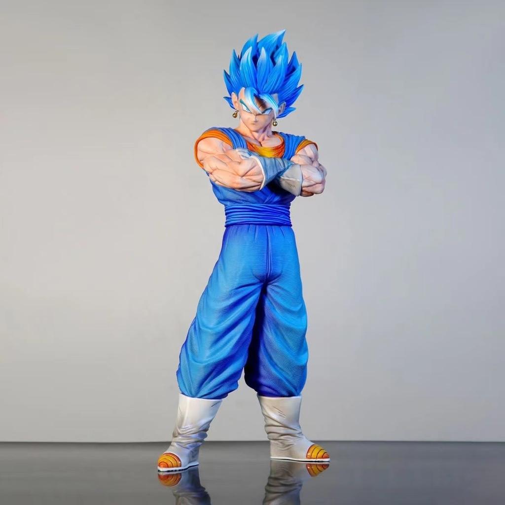 Anime Drogan Boll Vegetto Figure Super Saiyan Vegetto Blue Action Figures 30cm Pvc Statue Collection Model Toys Gifts