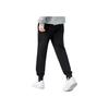 Li Ning Sports Lifestyle Series однотонные свободные брюки с манжетами, влагоотводящие, дышащие, повседневные брюки для мужчин, черные AKLTE51-1