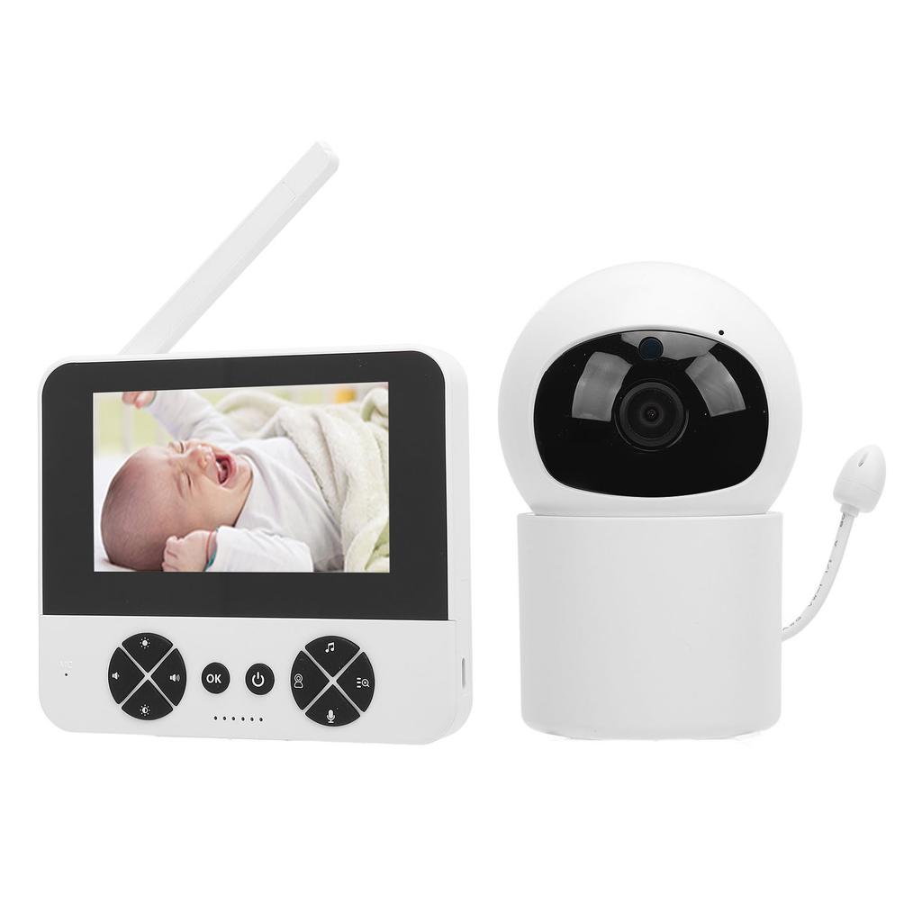 Детская камера с экраном 4,3 дюйма, двухсторонней связью, управлением через приложение, обнаружением звука дыхания, детской камерой