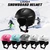 Lixada Snowboard Helmet with Detachable Earmuff Men Women Safety Skiing Helmet with Goggle Fixed