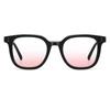 Sunglasses for Women Fashion Lovely Cute Square Gradient Sunglasses Black Frame Powder Blusher Glasses Female Eyewear