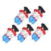 5Pcs Electrical Circuit Breaker Lockout Pin Inward Miniature Insulation Lock for Industrial Power Isolation Area