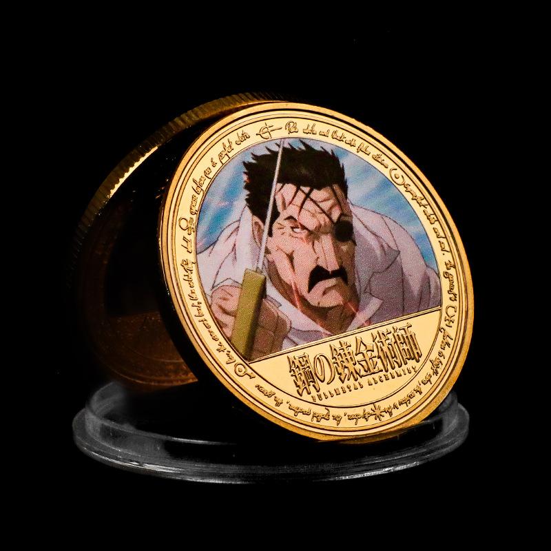 Steel commemorative coins, anime coins, peripheral commemorative coins, die cast metal coins, badges, gifts