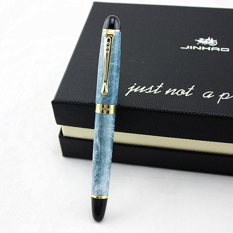 Jinhao X450 Глянцевый Черный 18Kgp 0.7Mm Широкое Перо Перьевая Ручка Jinhao 450 Люкс Бизнес Пурпурный Винный Зеленый Золотой 21 Цвет Выбрать