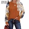 Women's Fashion Casual Autumn Winter Long Sleeve O-Neck Blouses & Shirts